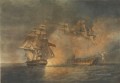 Captura de la fragata francesa La Tribune por la batalla naval The Unicorn Pocock